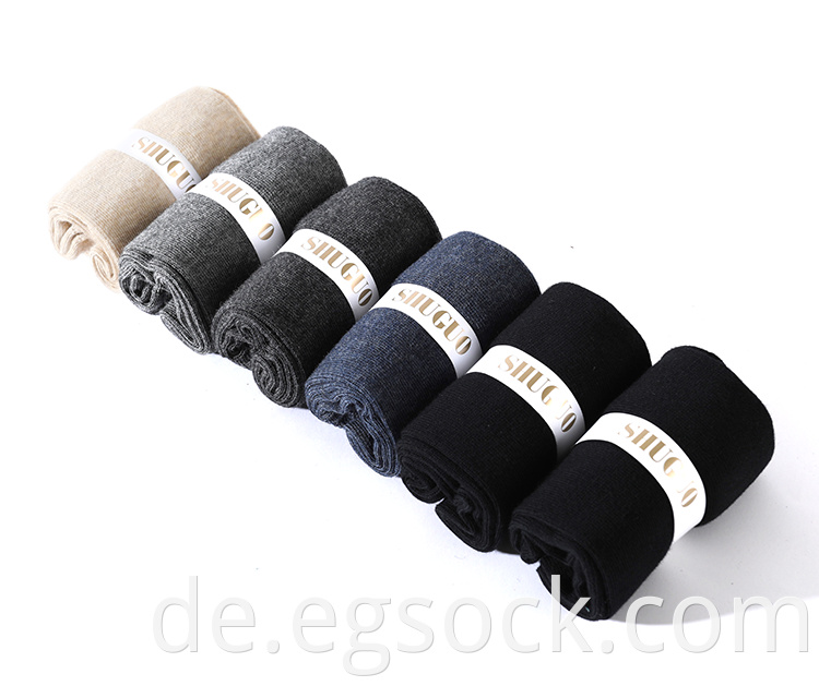 100% Cotton Plain Basic Color Socks